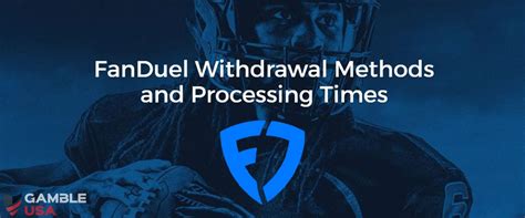 fastest fanduel withdrawal